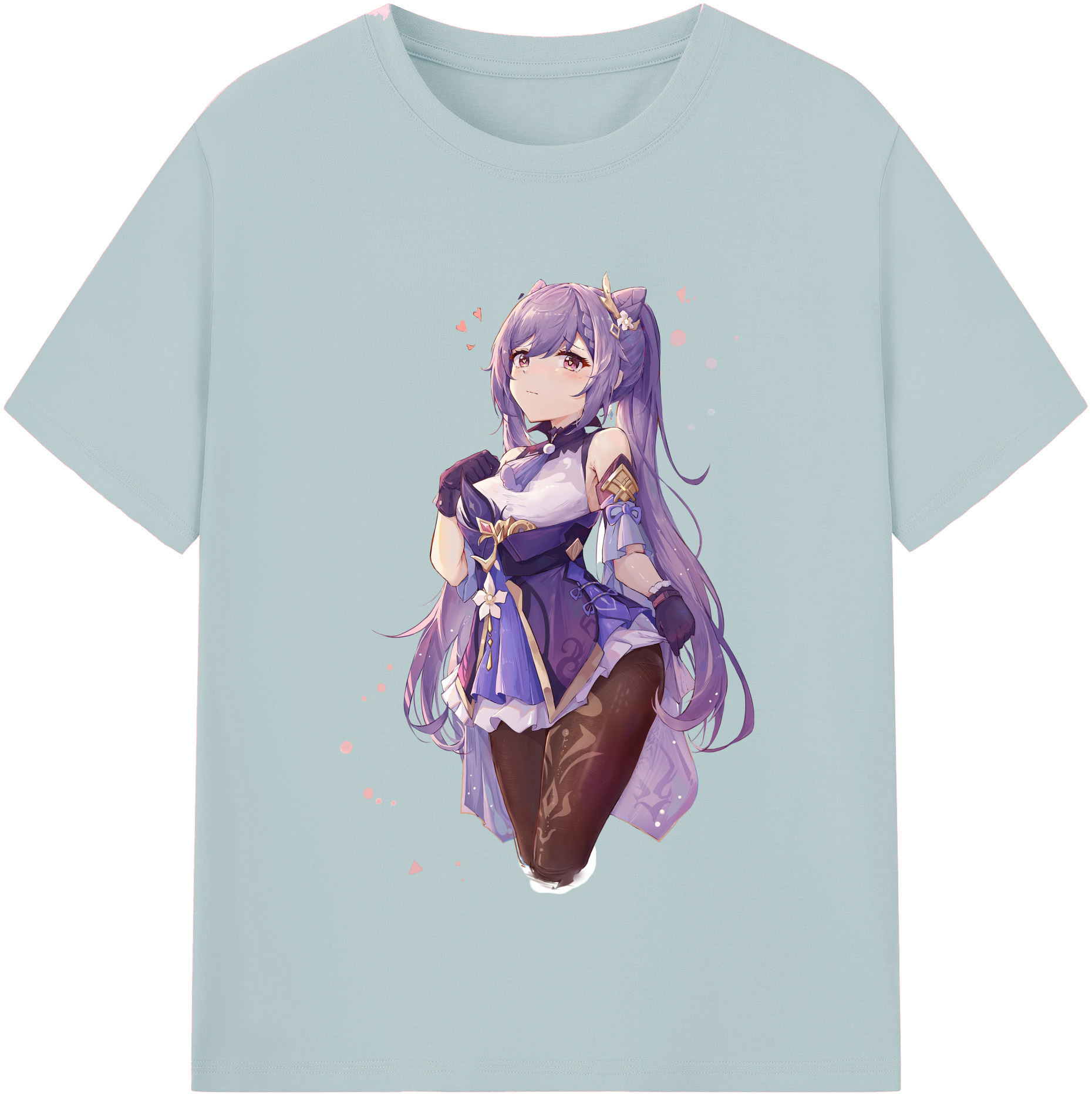 げんし神 刻晴 こくせい genshin Kokusei 綿100％半袖Tシャツ（フロントプリント）